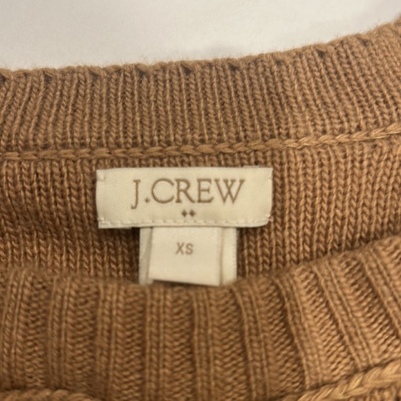J. Crew Merino Wool Knit Sweater Tan size XS - Picture 3 of 4